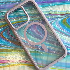 OtterBox Clear and Gray Phone Case with MagSafe